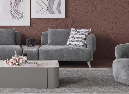 Luxury living room set 2 pieces. Three seater sofa armchair 3+1 sofa set couches